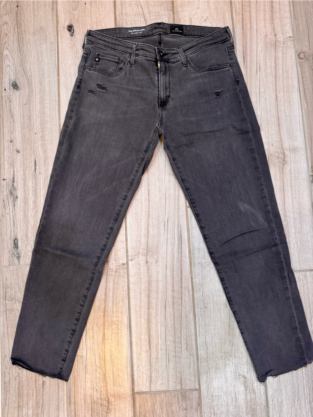 Ag Adriano Goldschmied Charcoal Black Skinny Jeans